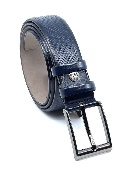 Legend Accessories Men's Artificial Leather Belt Blue