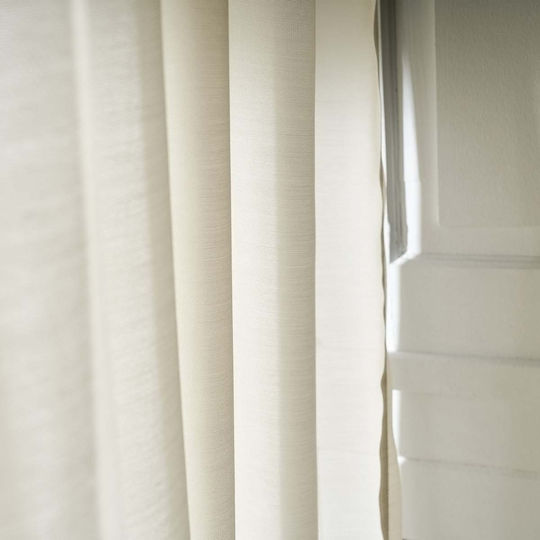 Gofis Home Κουρτίνα με Τρέσα Renata Μπεζ 140x280εκ.