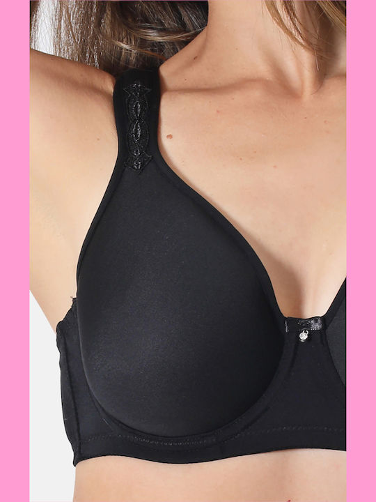Bra with Light Padding Underwire Black