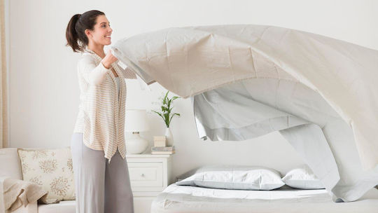 Σεντόνι Ξενοδοχείου Naxos Semi Percale Easy Iron King Size