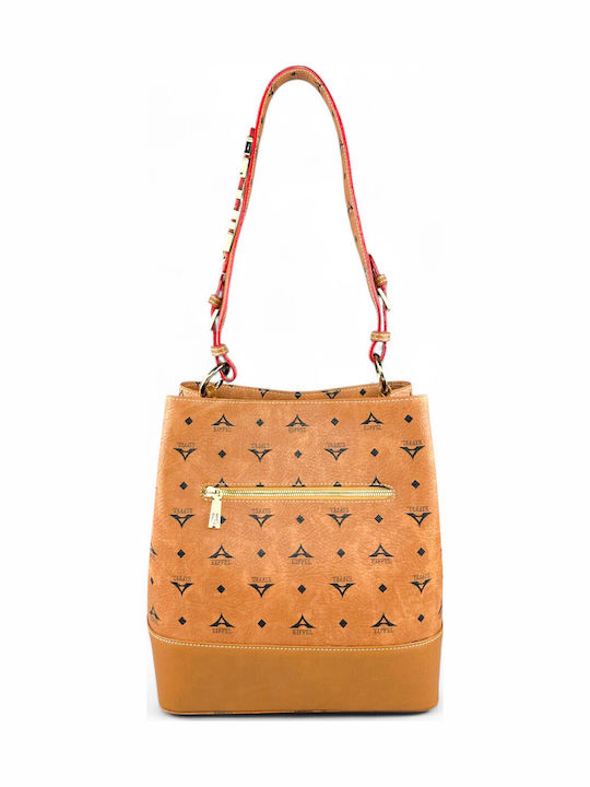Women's Drawstring Bag Set Tabac Brown