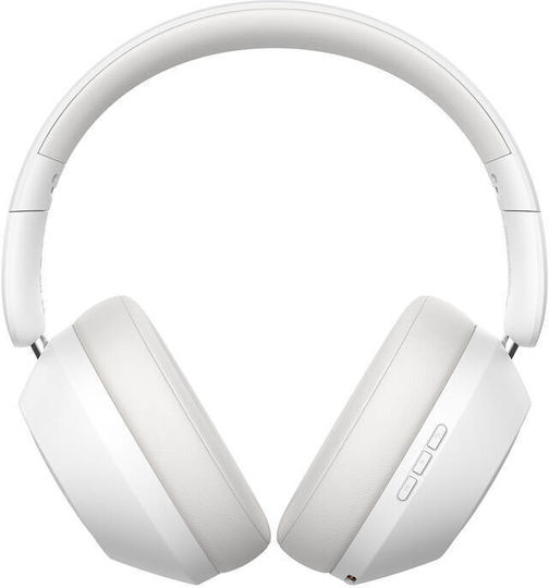 Baseus Bass 30 Max Wireless / Wired On Ear Headphones with 50 hours of Operation and Quick Charge White