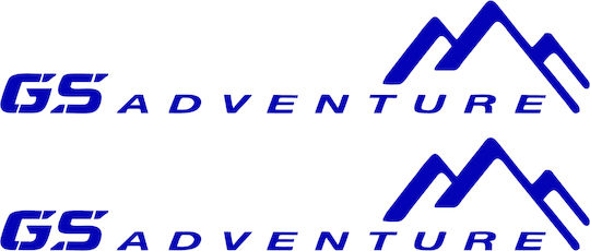 GS Adventure Top Case Stickers Blue 2 Pcs