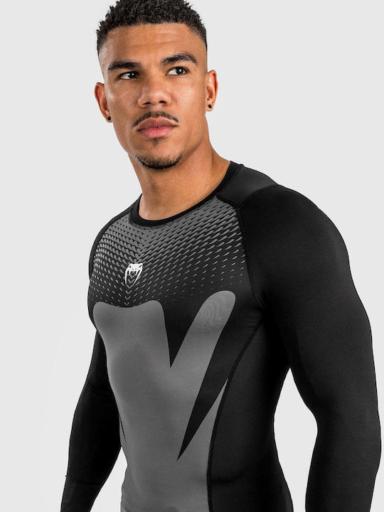 Venum Long Sleeve Shirt VENUM-05209-001 for Jiu-Jitsu / MMA Black