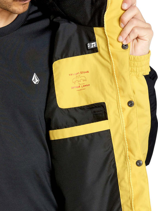 Volcom Longo G0652505-DKY Ανδρικό Μπουφάν Gore-Tex για Σκι & Snowboard Κίτρινο
