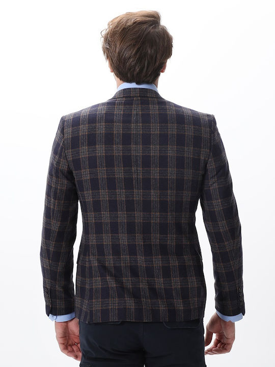Men's Suit Jacket Slim Fit Blue