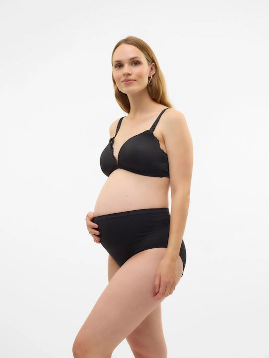 Mamalicious Maternity & Nursing Bra with Clips Black