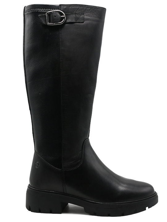 Tamaris Comfort Leather Women's Boots Black