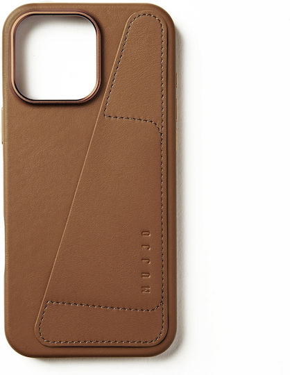 Mujjo Back Cover Δερμάτινο 1mm Καφέ (iPhone 16 Pro Max)