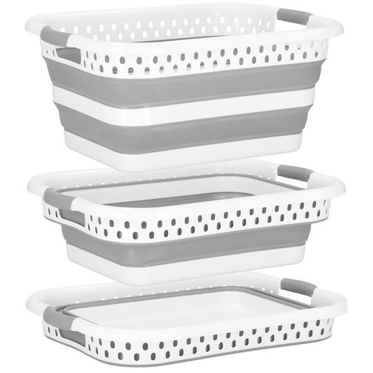 Pliere Lavoar Dreptunghiular 53x38x24cm. Capacitate 24lt Alb