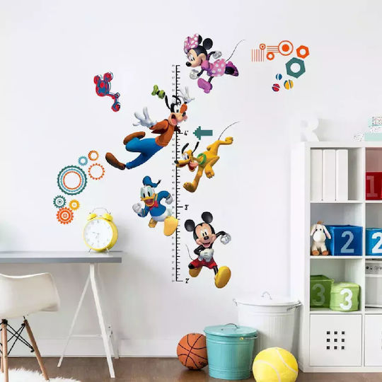 RoomMates Decor Kids Growth Height Chart Wall Sticker Mickey And Friends Multicolour