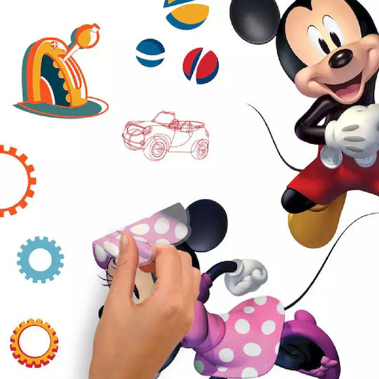 RoomMates Decor Kids Growth Height Chart Wall Sticker Mickey And Friends Multicolour