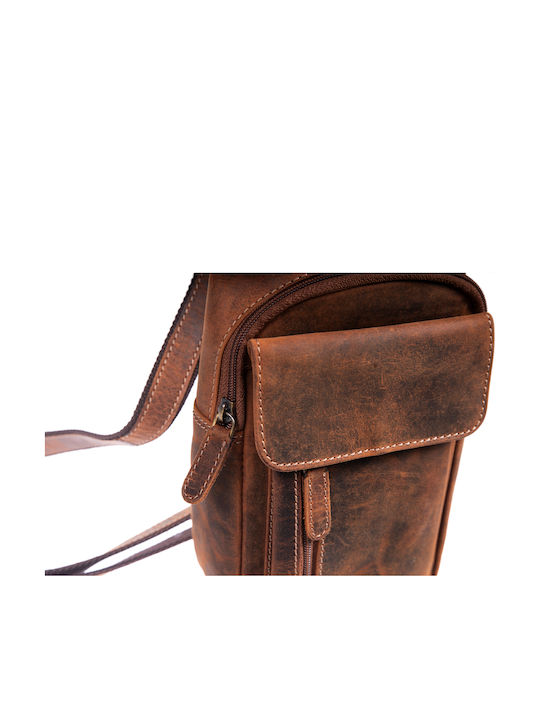 Leather Men's Bag Shoulder / Crossbody Brown