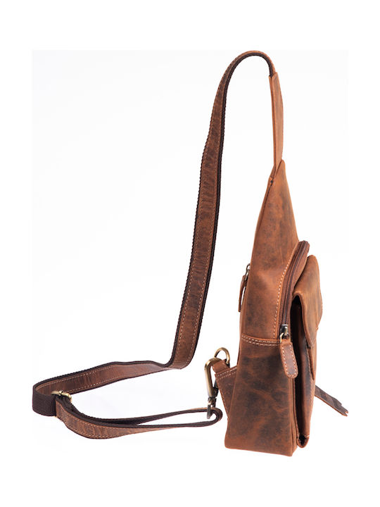 Leather Men's Bag Shoulder / Crossbody Brown