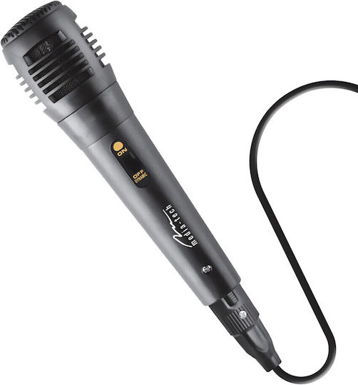 Media-Tech Karaoke Lautsprecher mit Kabelgebundenem Mikrofon und Lichteffekten Audio Bt Funbox Keg Pro Schwarz