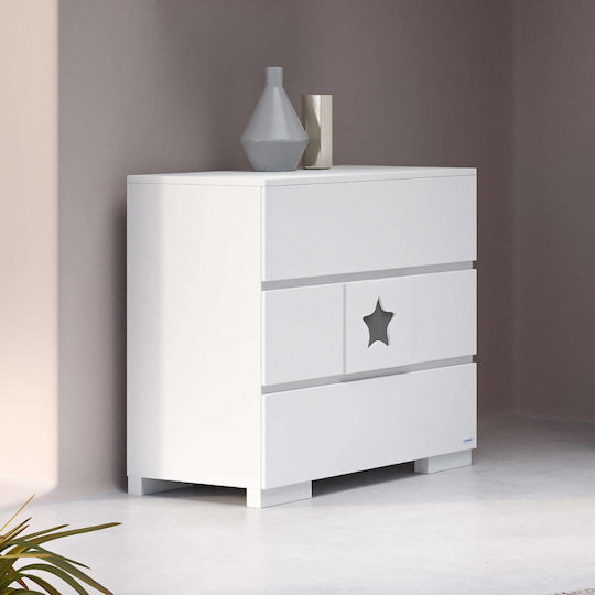 Casababy Kinderzimmer-Set Bett Kommode Sterne