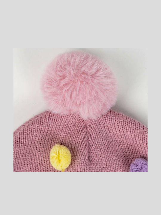 Kinder Mütze Gestrickt Rosa