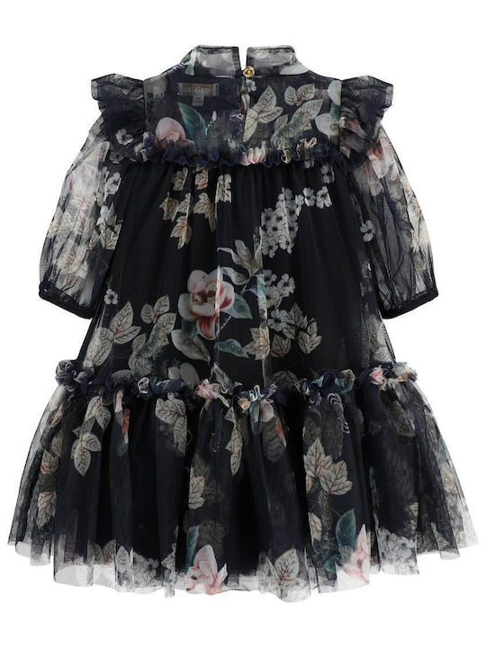 Rochie pentru Copii Din tul Floral navy