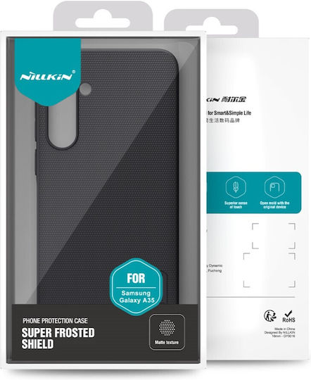 Nillkin Super Frosted Back Cover Silicone / Plastic Black (Galaxy A35)