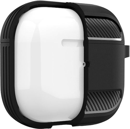 Techsuit Carbon Θήκη Σιλικόνης σε Γκρι χρώμα για Apple AirPods 3