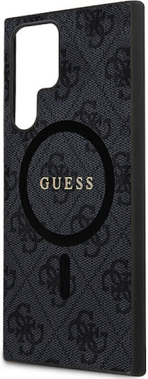 Guess Classic Umschlag Rückseite Synthetisches Leder / Kunststoff / Leder Schwarz (Samsung S24 Ultra)