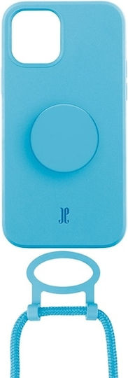 Just Elegance Popgrip Back Cover Silicone / Plastic Turquoise (iPhone 11 ProRealme 5 Pro)