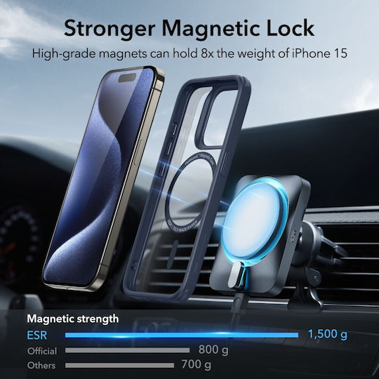 ESR Classic Hybrid Halolock Back Cover Σιλικόνης / Πλαστικό 0.7mm Διάφανο (iPhone 16)