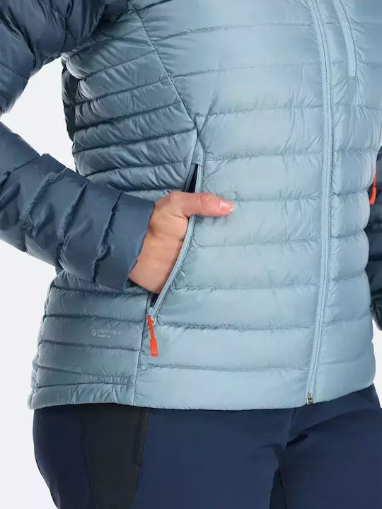 Microlight Alpine Women's Short Puffer Jacket for Winter Orion Blue
