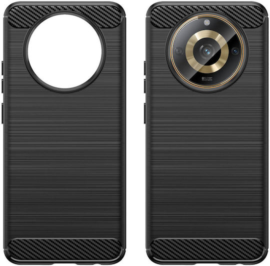 Hurtel Flexible Carbon Back Cover Silicon Negru (Realme 11)