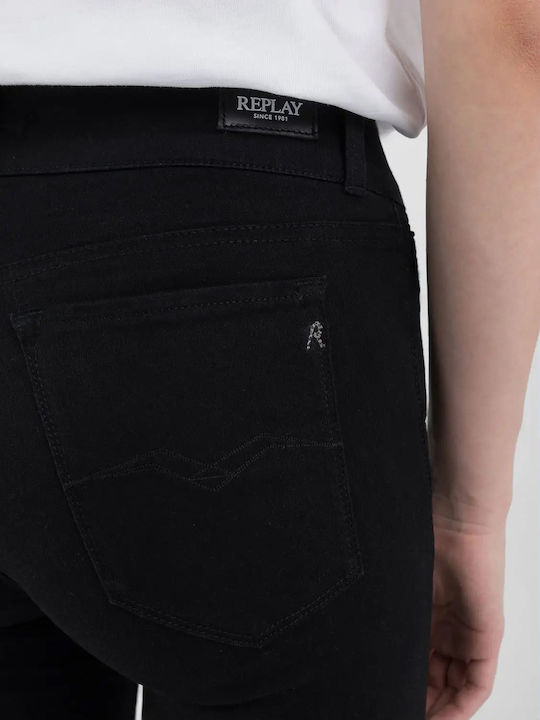 New Luz Women's Jean Trousers Flared Black