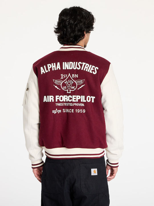 College Jacket Burgundy