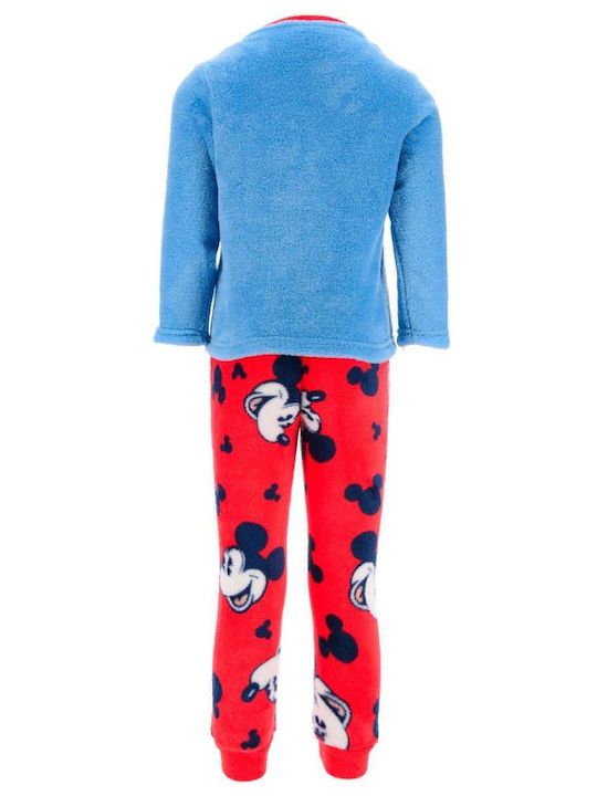 Superheroes Παιδική Πιτζάμα Χειμωνιάτικη Fleece Mickey