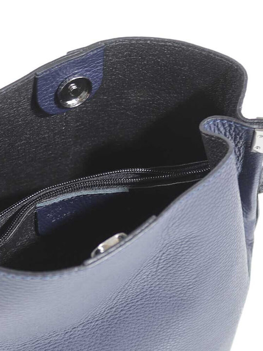 Passaggio Leather Leather Women's Bag Shoulder Blue