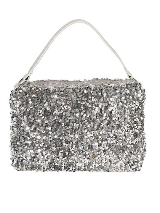 Celestino Damen Schultertasche mit Pailletten