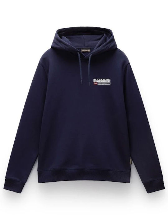 Sweatshirt with Hood Navy Blue