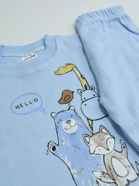 Extan Bebe Kids' Pajamas Winter Sky Blue