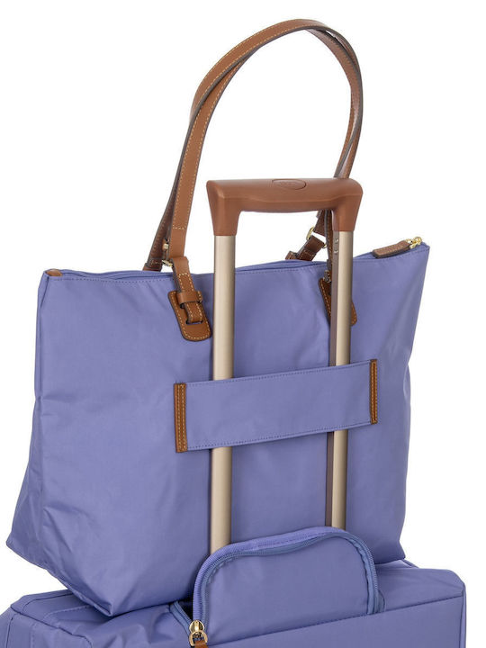 Leder Damentasche Schultertasche Flieder