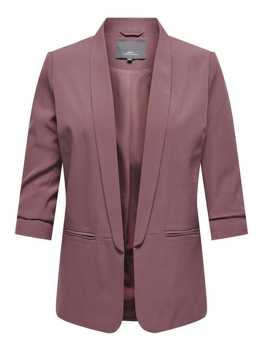 Only Women's Blazer Burgundy