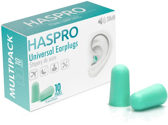 Haspro Dopuri De Urechi Verde Culoare 20 Bucăți