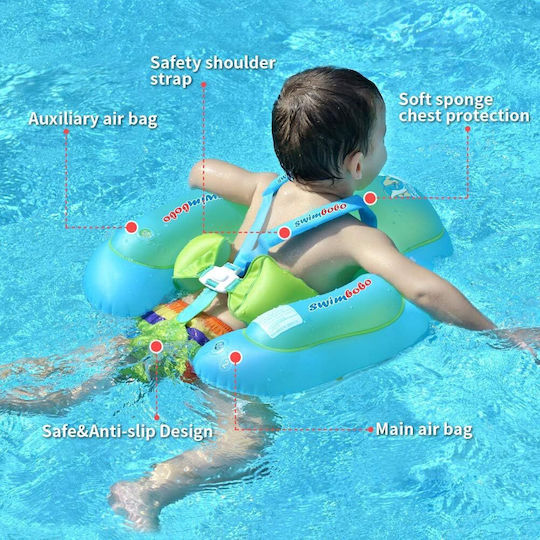 Swimbobo Swimming Aid Swimtrainer with Sunshade Green