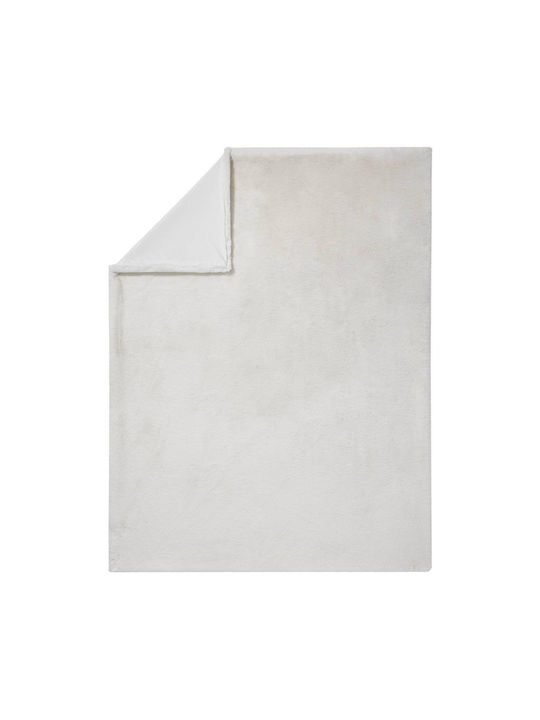 Butlers Wild Thing Pătură Blănoasă Dublă 200x150 cm Albă