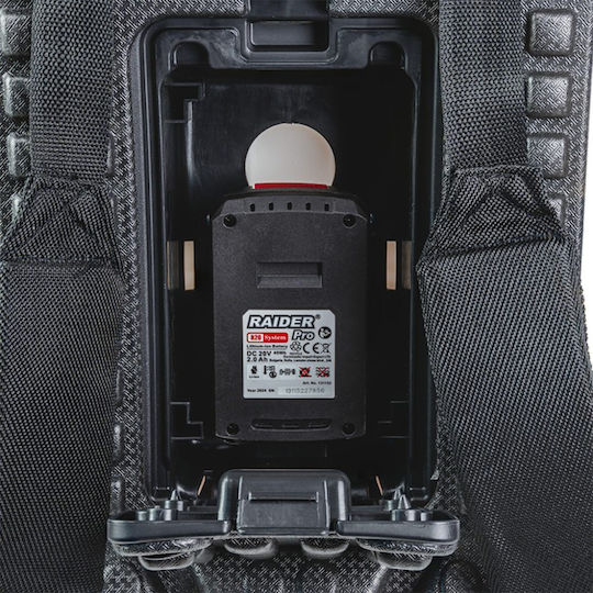 Raider Ψεκαστήρας 20V Solo Μπαταρίας με Χωρητικότητα 16lt 3bar σε Λευκό χρώμα