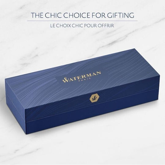 Писалка Waterman Hemisphere Colour Block черно-синя 3026982028488 с фин връх
