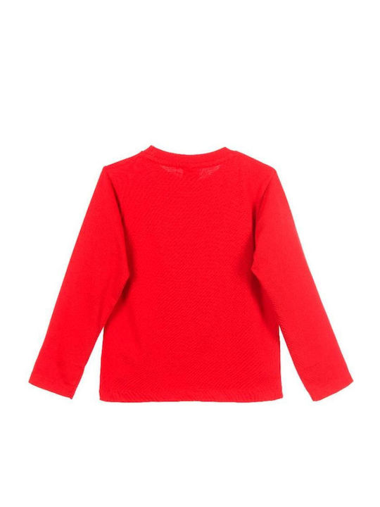 Superheroes Children's Blouse Long Sleeve Red