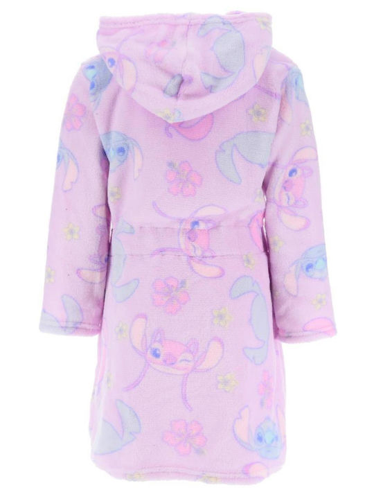 Superheroes Kinder Bademantel Winterlich Fleece Coral, Purple, Lilac