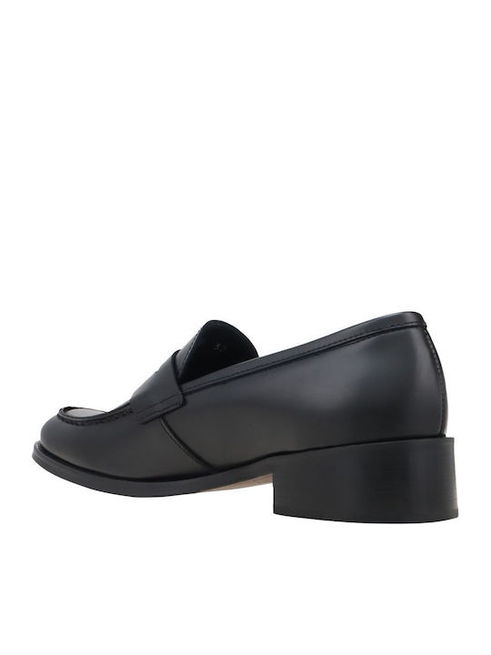 Δερμάτινα Ανδρικά Loafers σε Μαύρο Χρώμα