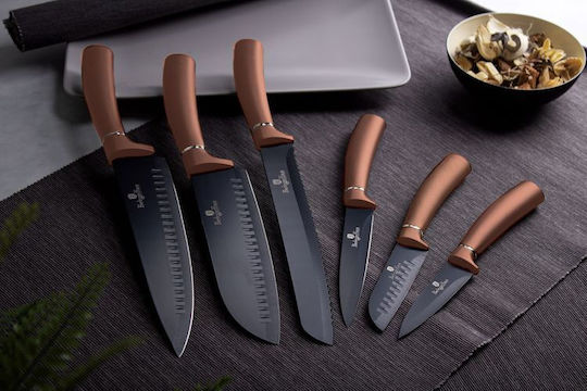 Berlinger Haus Metallic Line Rose Gold Messerset aus rostfreiem Stahl 6Stück