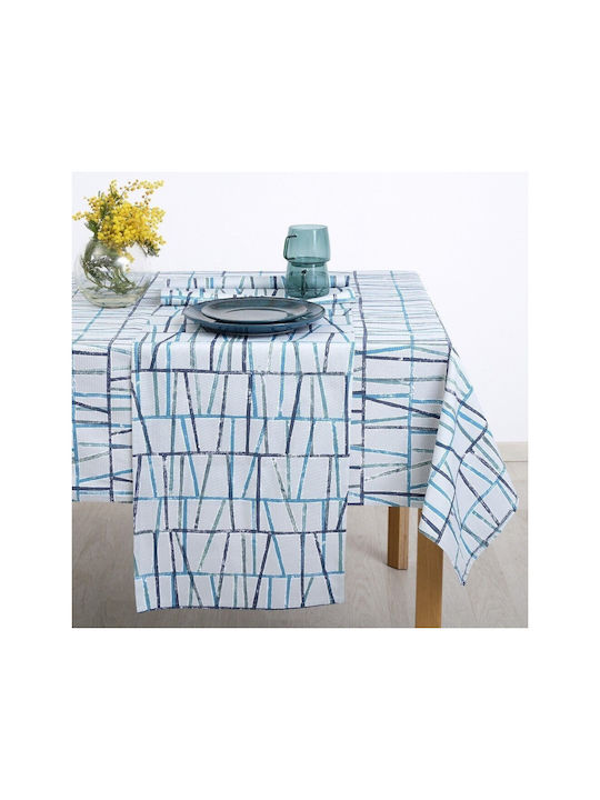 Dimeco Platzdeckchen Stoff Blau 35x50cm 1Stück