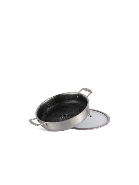Edenberg Pan With Lid made of Aluminum with Non-Stick Coating 24cm