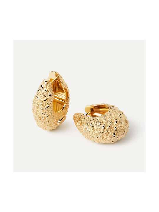 P D Paola Earrings Hoops made of Silver Gold Plated P D Paola Earrings Hoops made of Silver Gold Plated